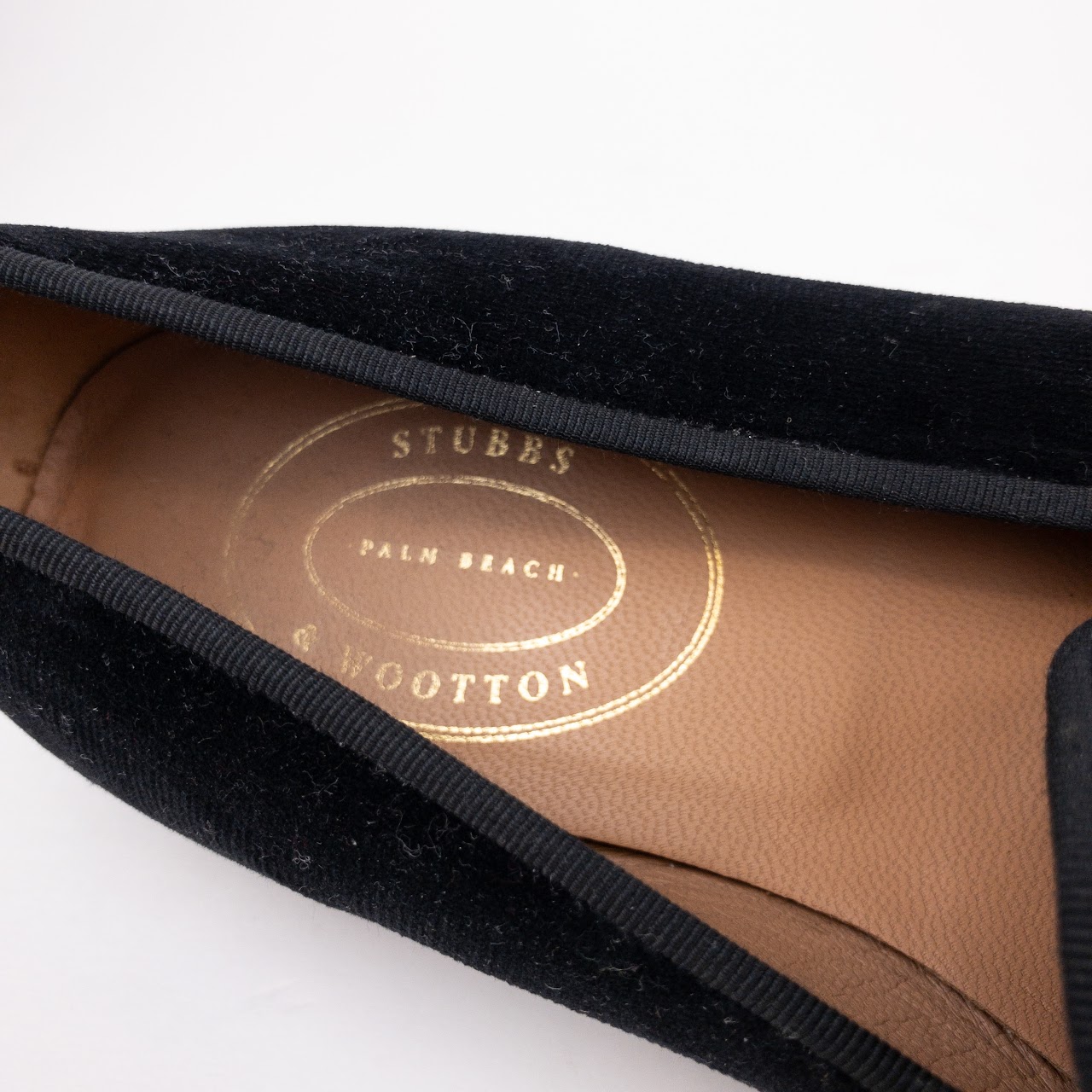 Stubbs & Wootton Velvet Anchor Loafers