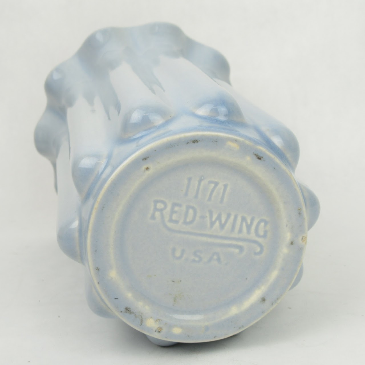 Red Wing Pottery Ruffle Mouth Vase