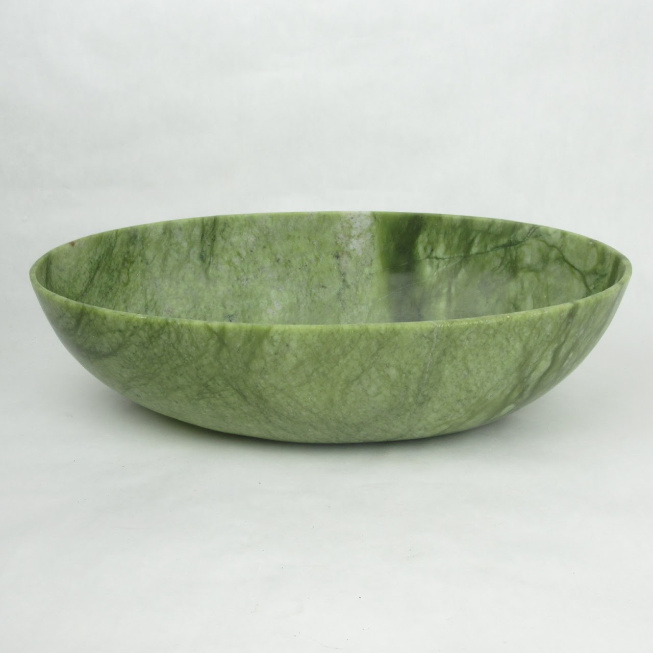 Green Soapstone Oval Bowl