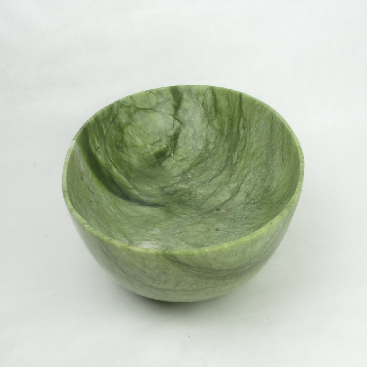 Green Soapstone Oval Bowl