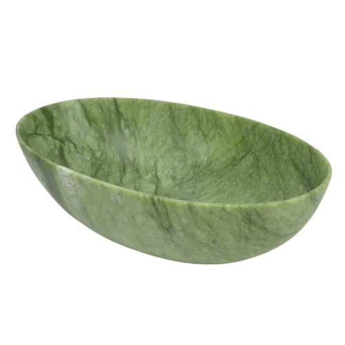 Green Soapstone Oval Bowl