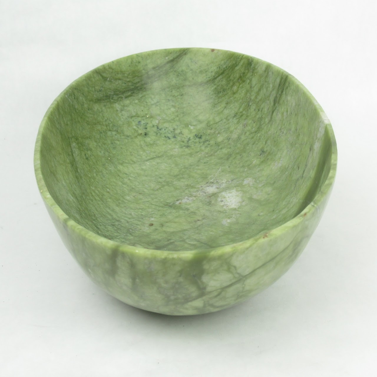 Green Soapstone Oval Bowl