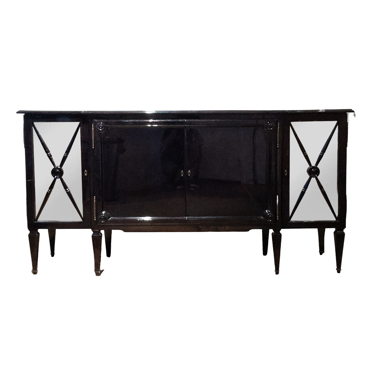 Lacquered Wood Transitional Sideboard