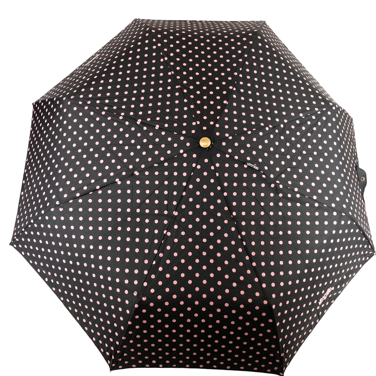 Moschino Polka Dot Retractable Umbrella