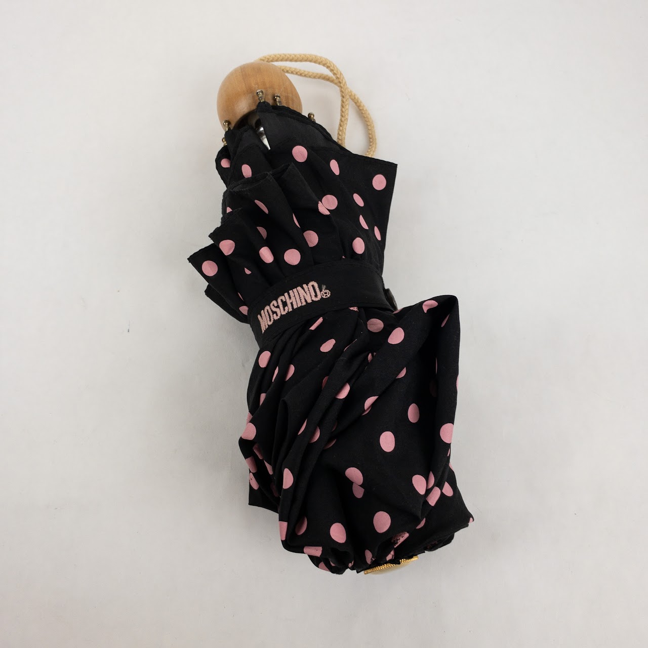 Moschino Polka Dot Retractable Umbrella