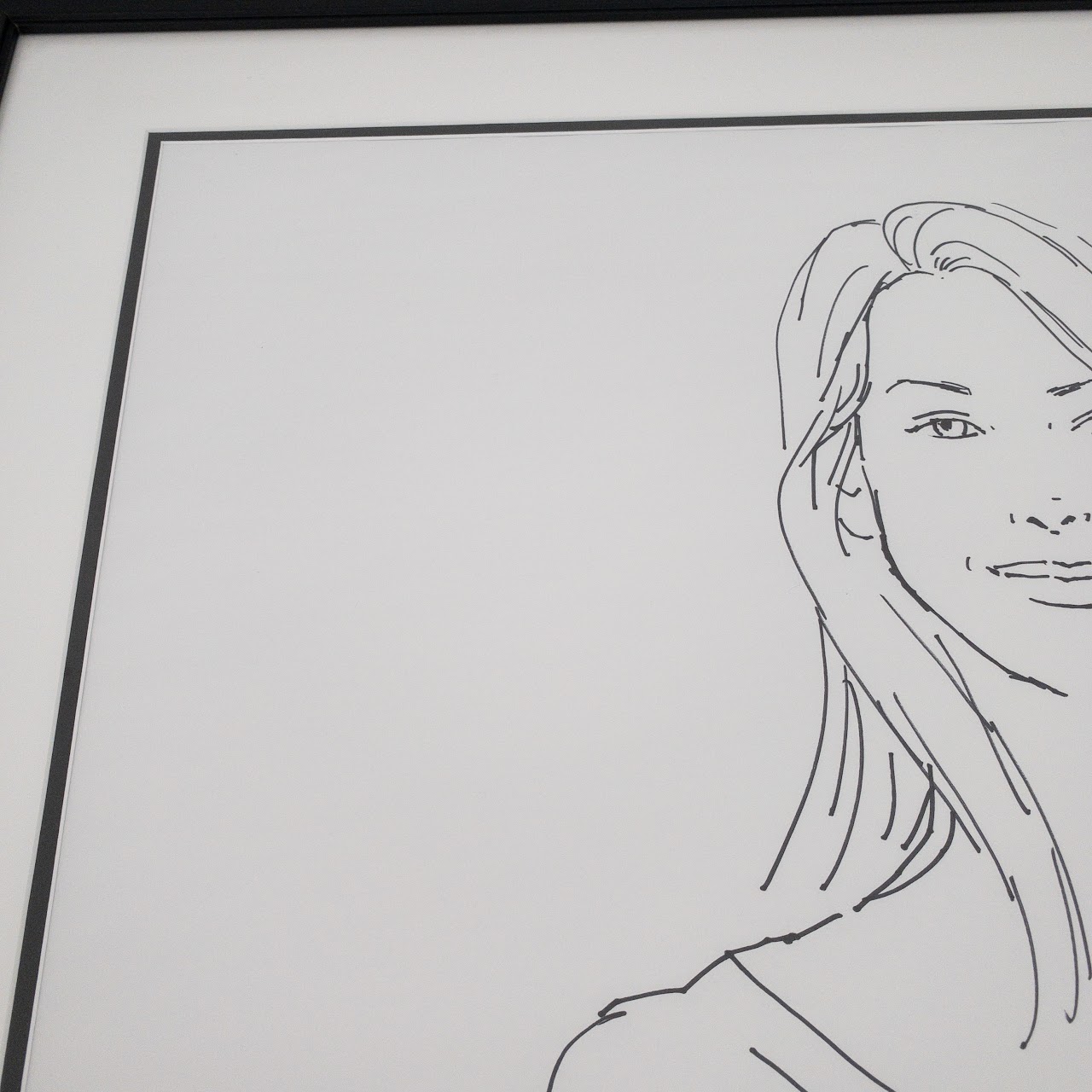 Marisa Acocella Marchetto Signed Ink Portrait Drawing