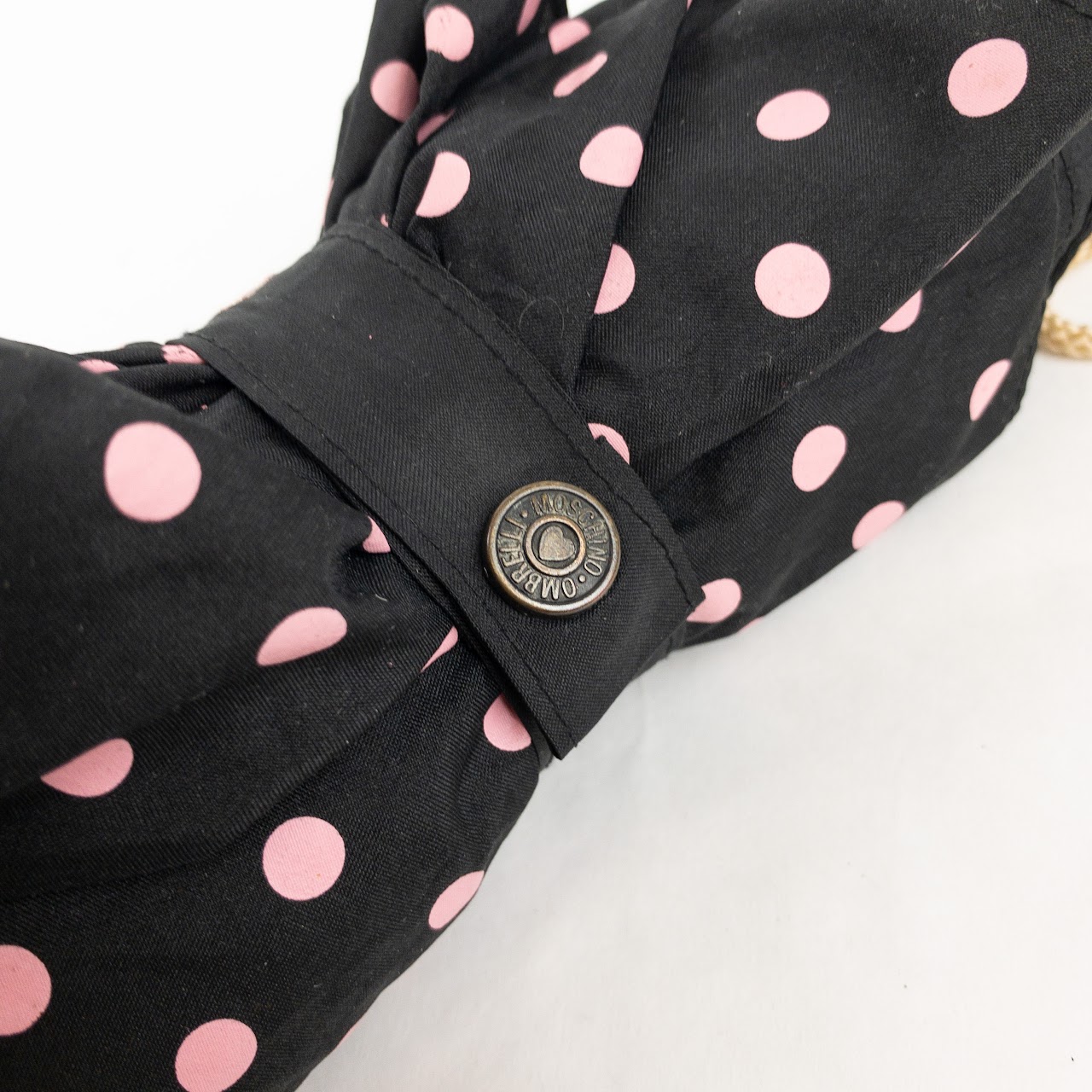 Moschino Polka Dot Retractable Umbrella