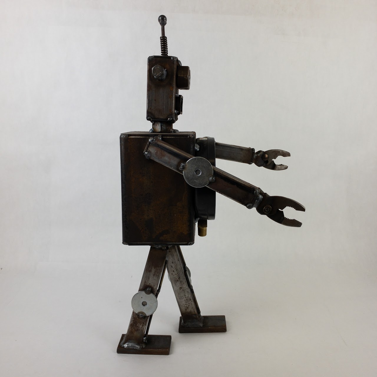 Upcycled Hardware Robot Sculpture