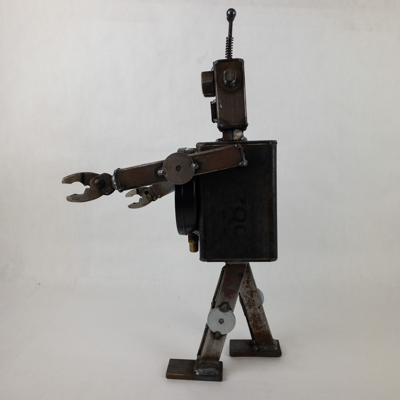 Upcycled Hardware Robot Sculpture