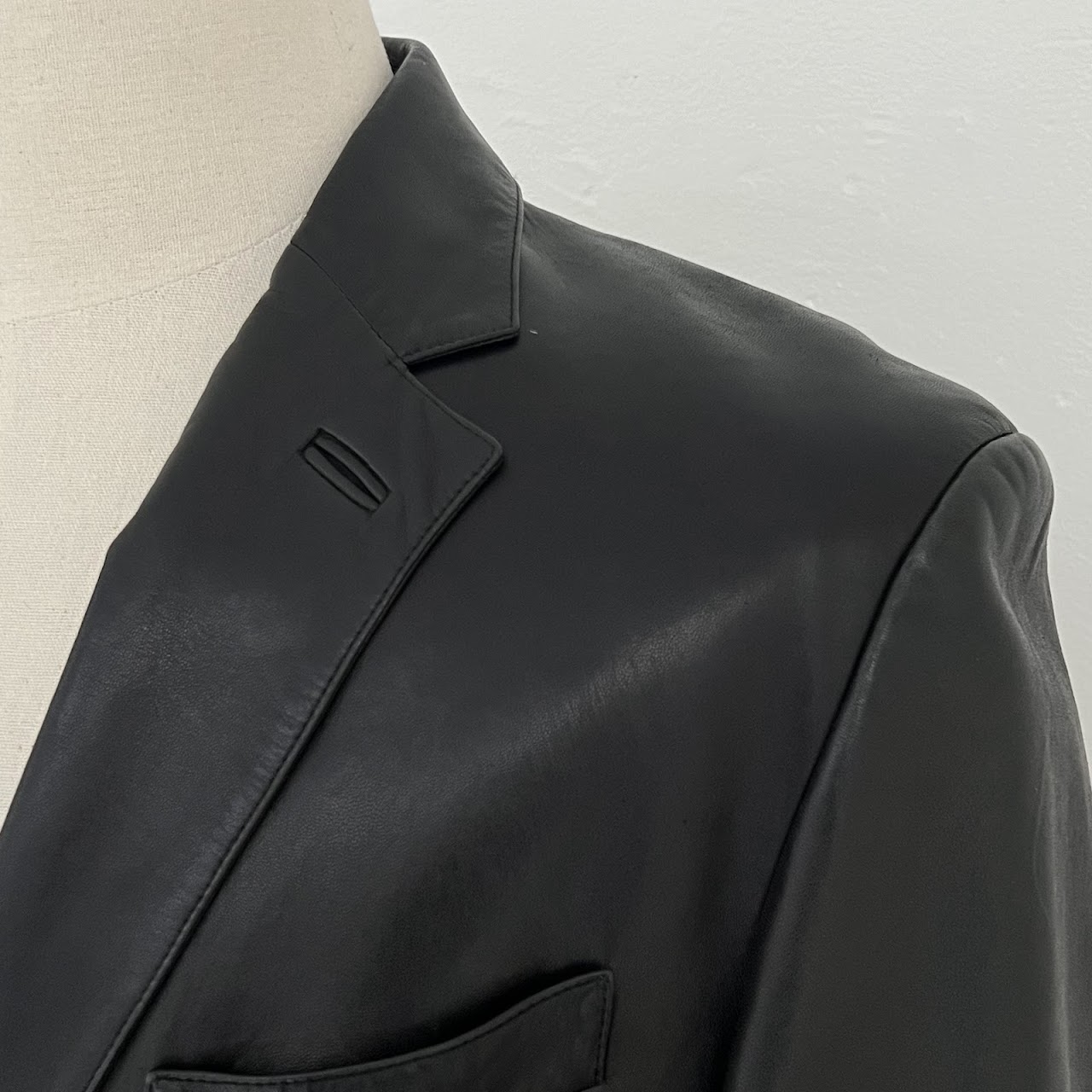 Zegna Lamb Leather Sport Coat