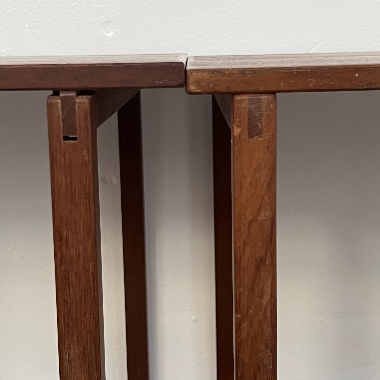 Kai Kristiansen for Vildbjerg Møbelfabrik Danish Modern Teak Nesting Cube Table Trio