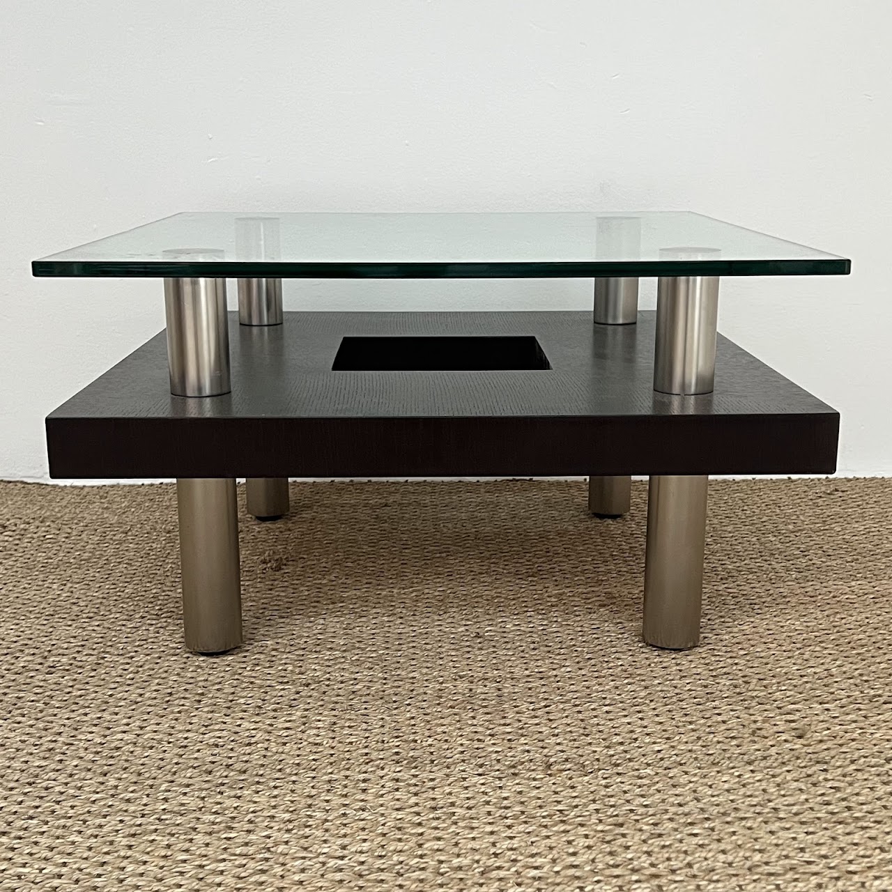 Contemporary Floating Top Small Coffee Table