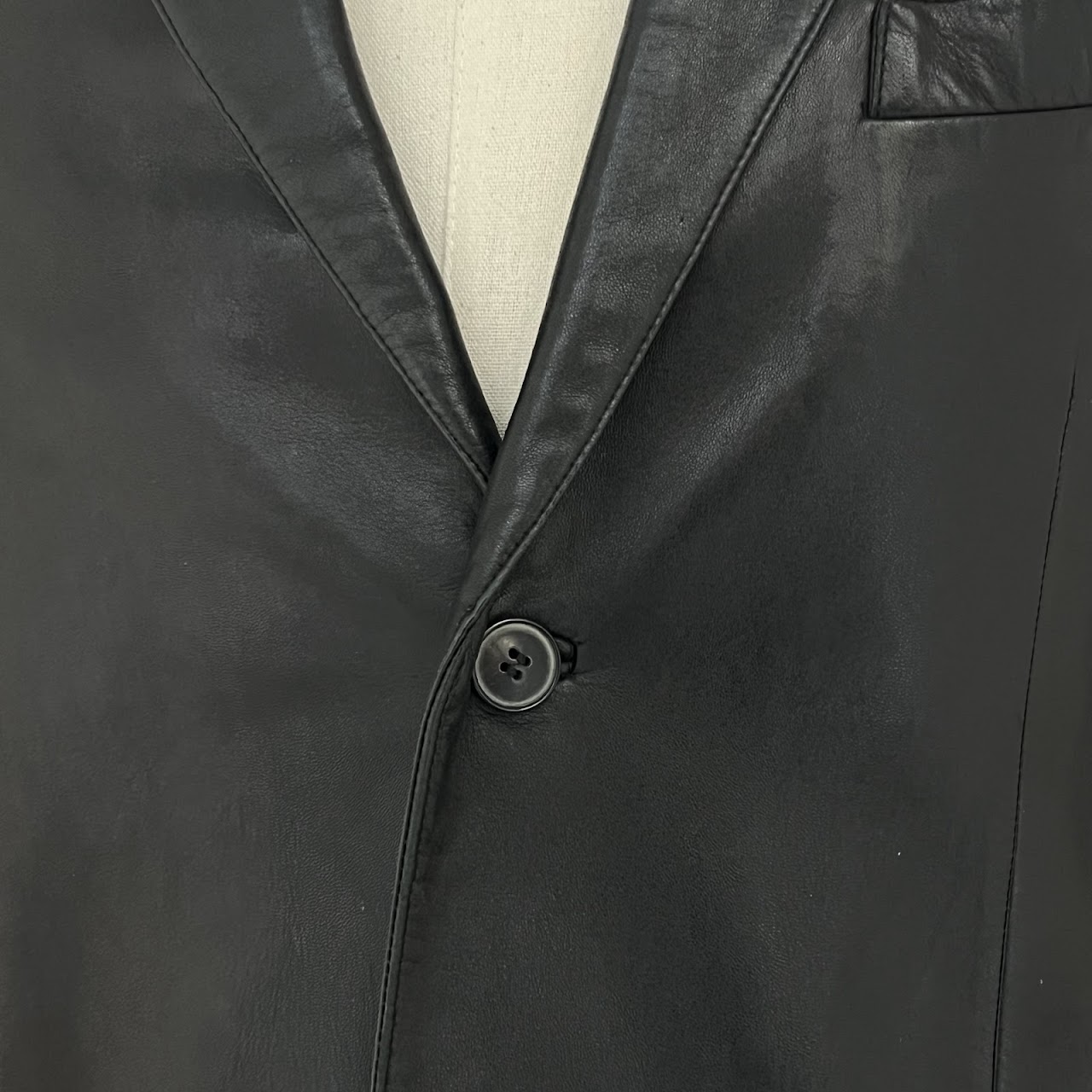 Zegna Lamb Leather Sport Coat