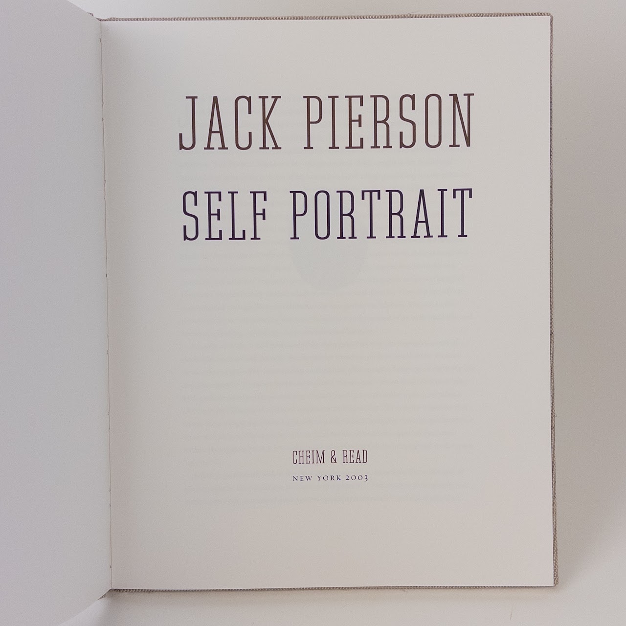 Jack Pierson Cheim & Read Exhibition Catalog