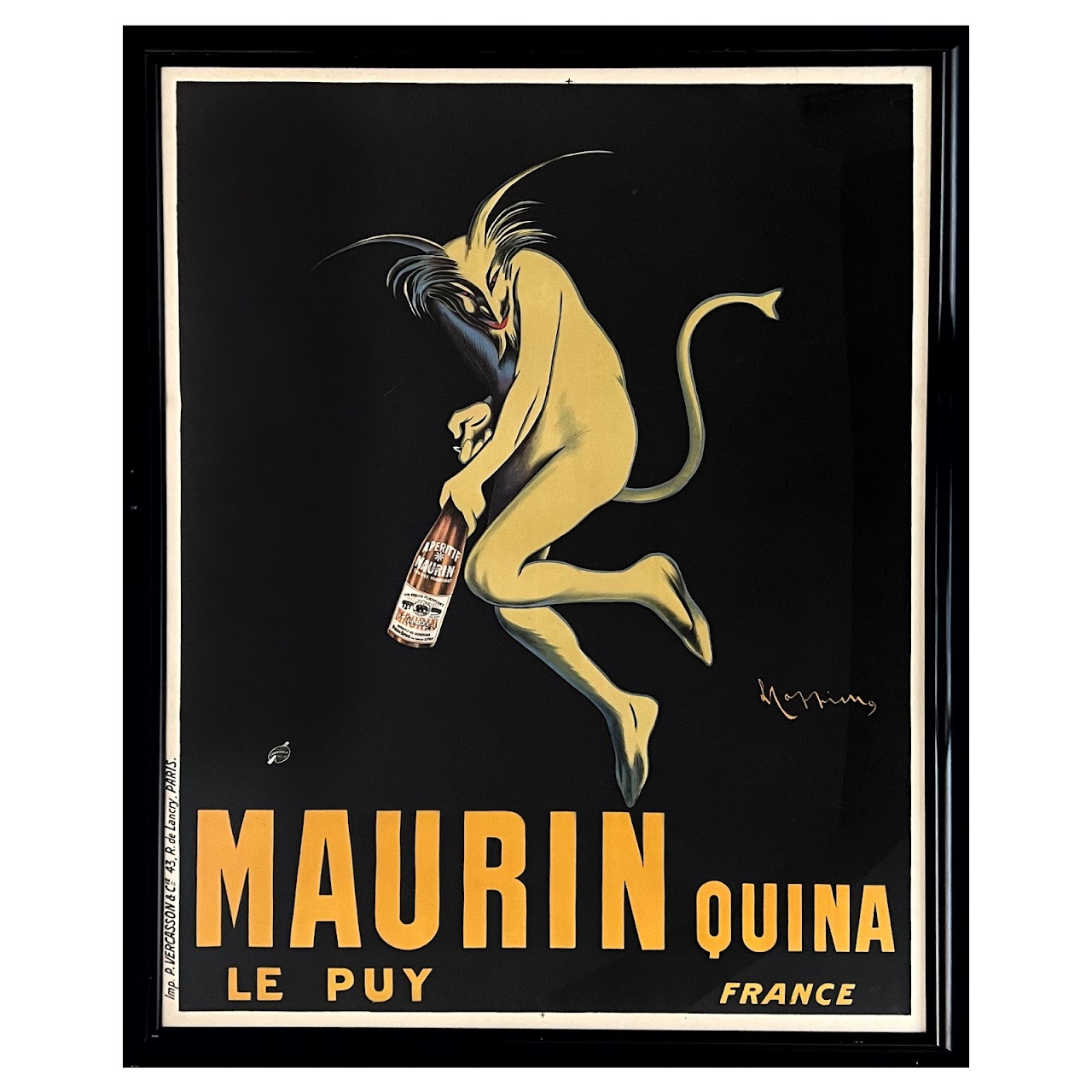 Leonetto Capiello 1906 Maurin Le Puy Quina French Wine Advertising Lithograph