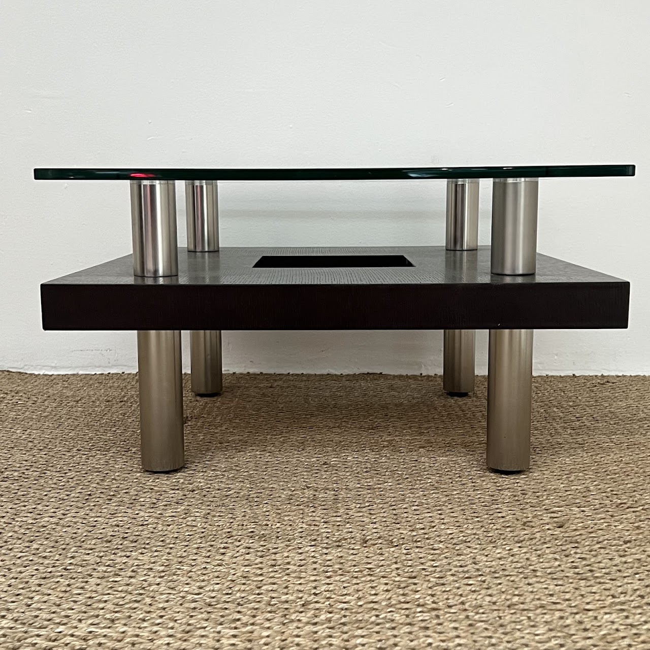 Contemporary Floating Top Small Coffee Table