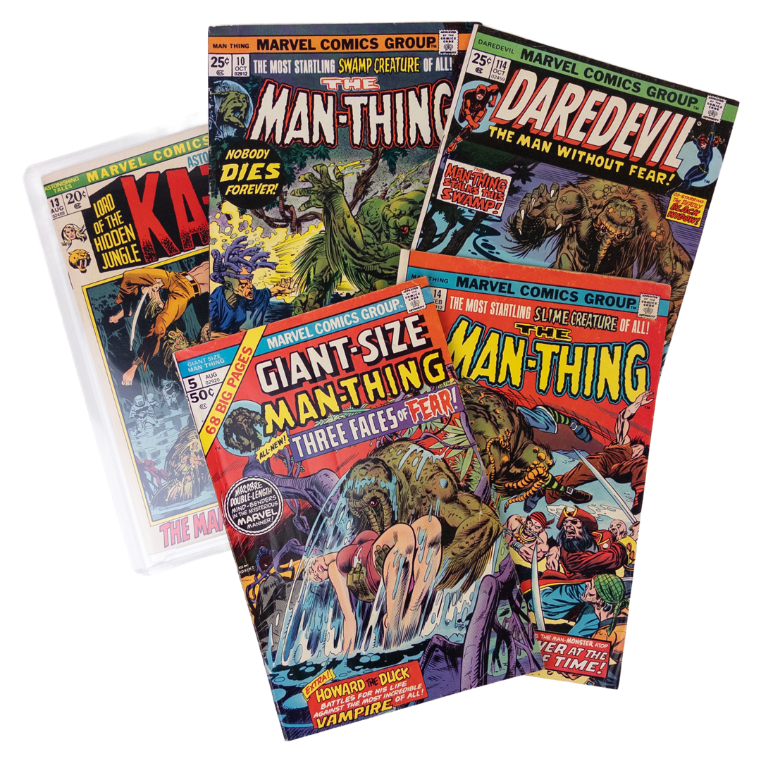 Marvel Comics 'The Man Thing' Comic Book Lot