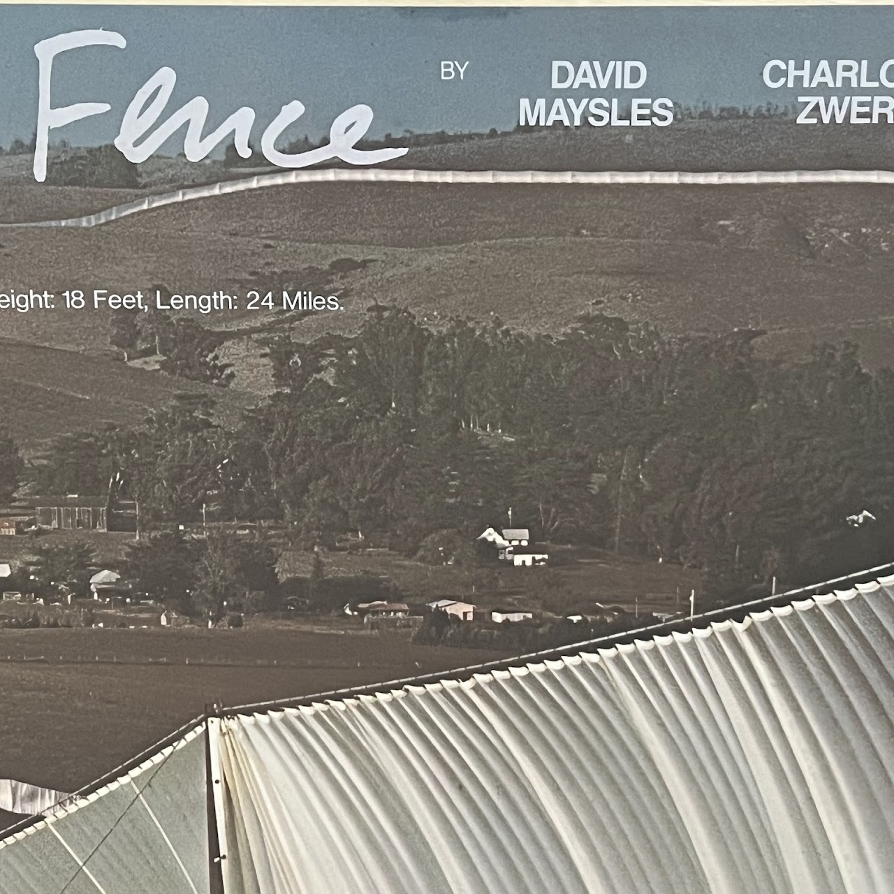 Christo and Jean Claude 'Running Fence' 1976 Documentary Film Poster