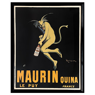 Leonetto Capiello 1906 Maurin Le Puy Quina French Wine Advertising Lithograph