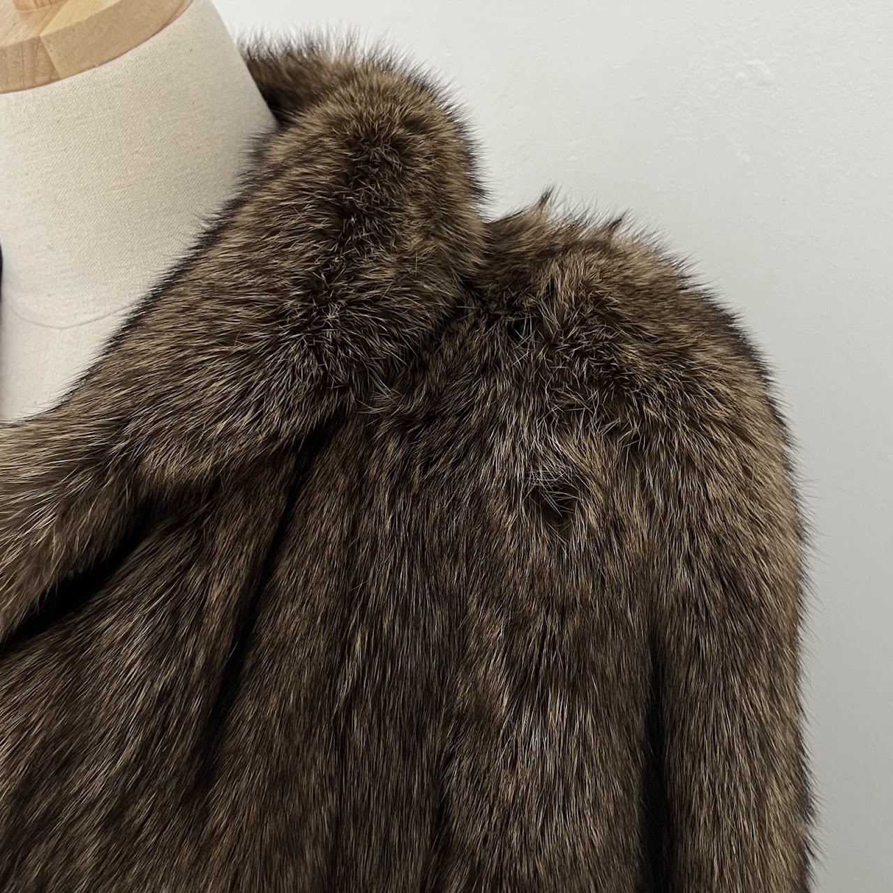 Goldin-Feldman Wild Canadian Fisher Fur Coat