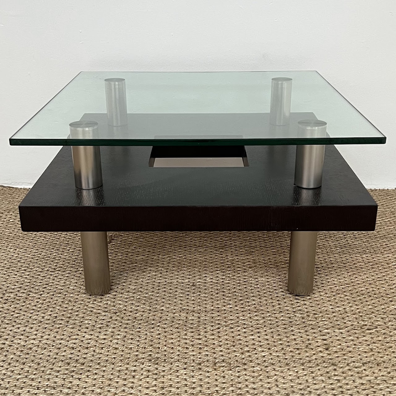 Contemporary Floating Top Small Coffee Table