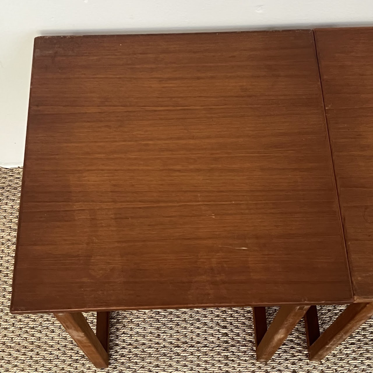 Kai Kristiansen for Vildbjerg Møbelfabrik Danish Modern Teak Nesting Cube Table Trio