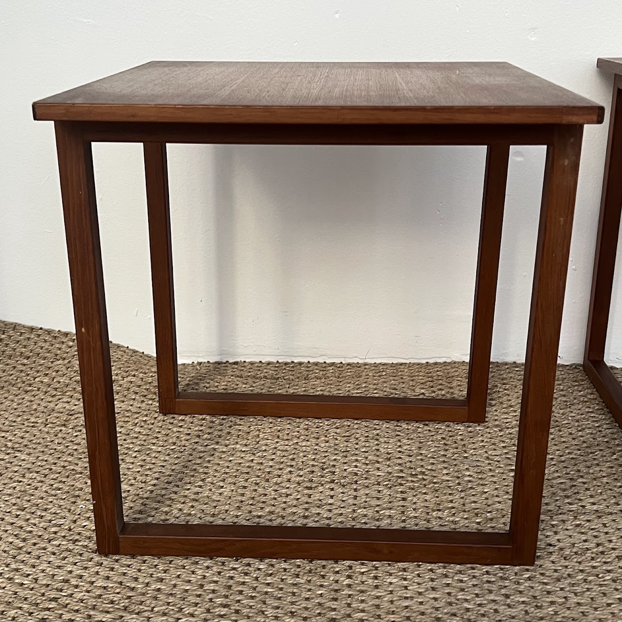 Kai Kristiansen for Vildbjerg Møbelfabrik Danish Modern Teak Nesting Cube Table Trio