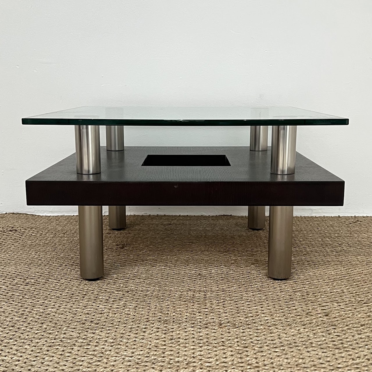 Contemporary Floating Top Small Coffee Table