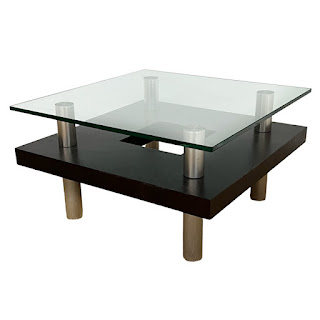 Contemporary Floating Top Small Coffee Table