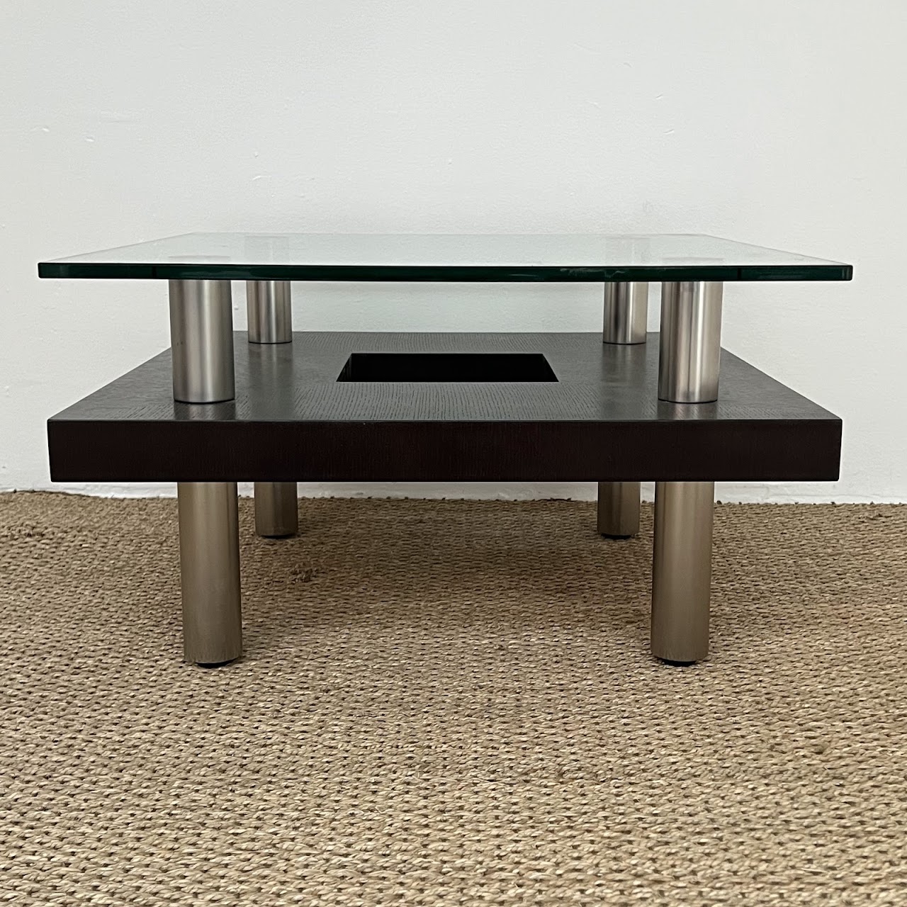 Contemporary Floating Top Small Coffee Table