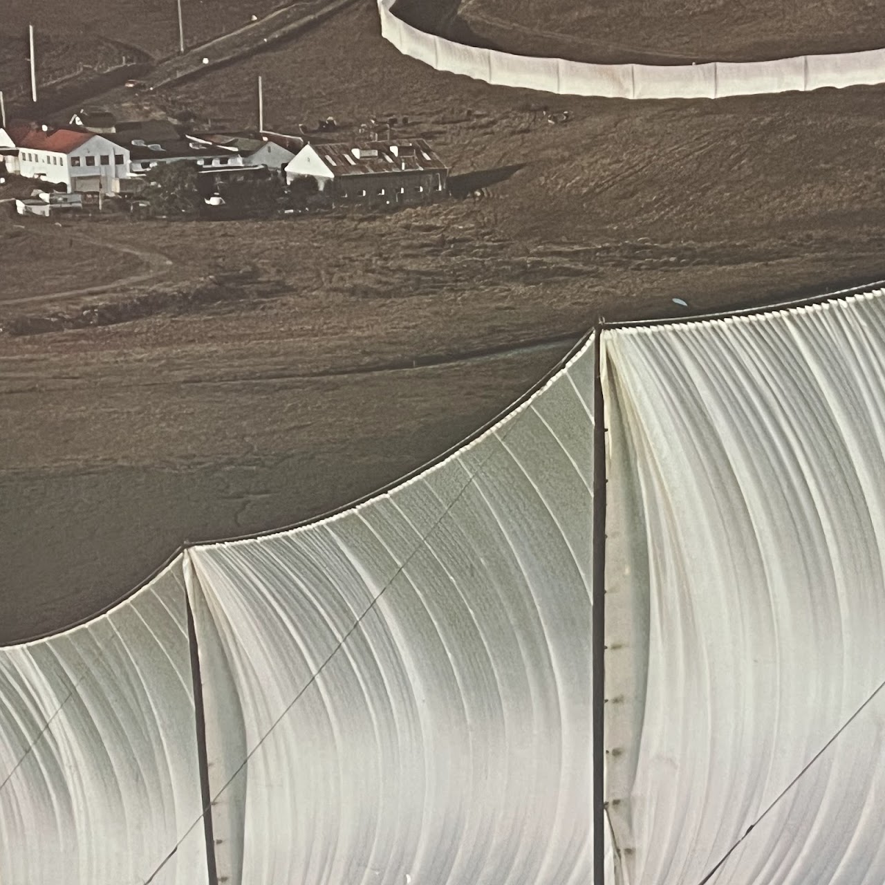 Christo and Jean Claude 'Running Fence' 1976 Documentary Film Poster