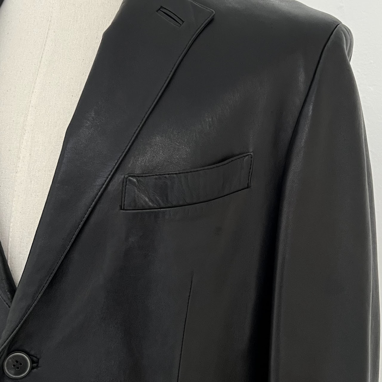 Zegna Lamb Leather Sport Coat