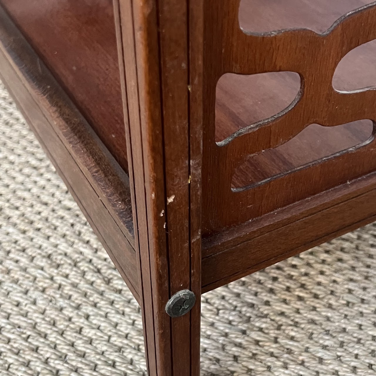 1960s Modernist Walnut Bar Cart