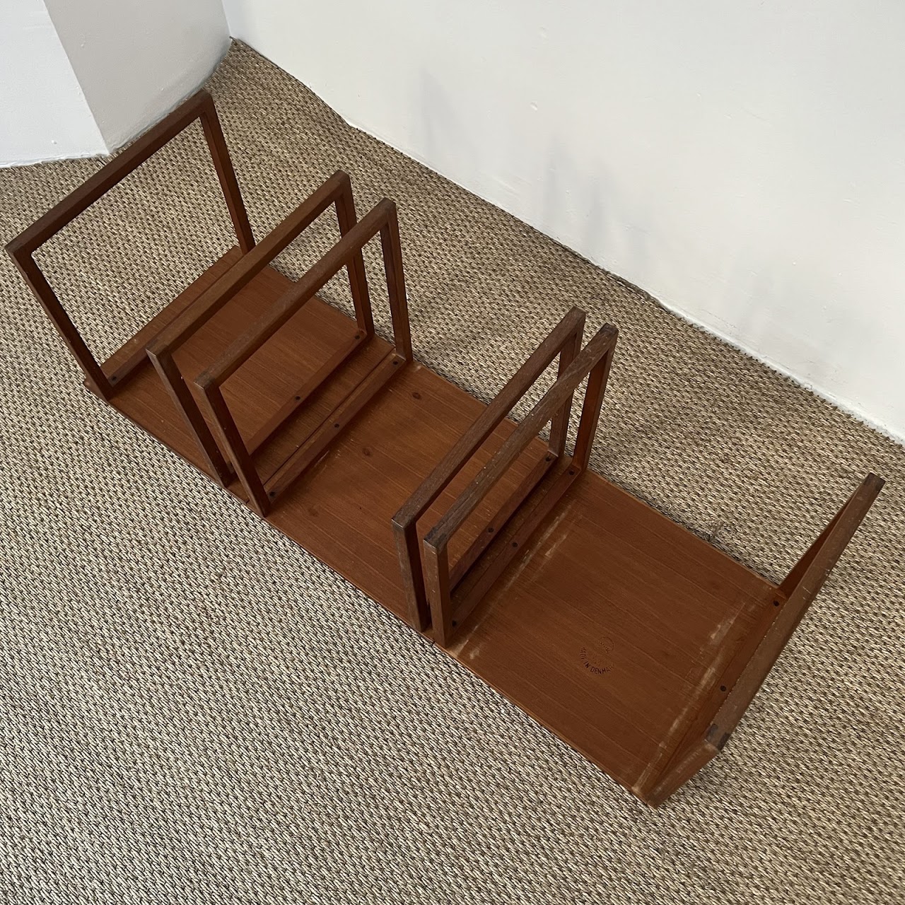 Kai Kristiansen for Vildbjerg Møbelfabrik Danish Modern Teak Nesting Cube Table Trio