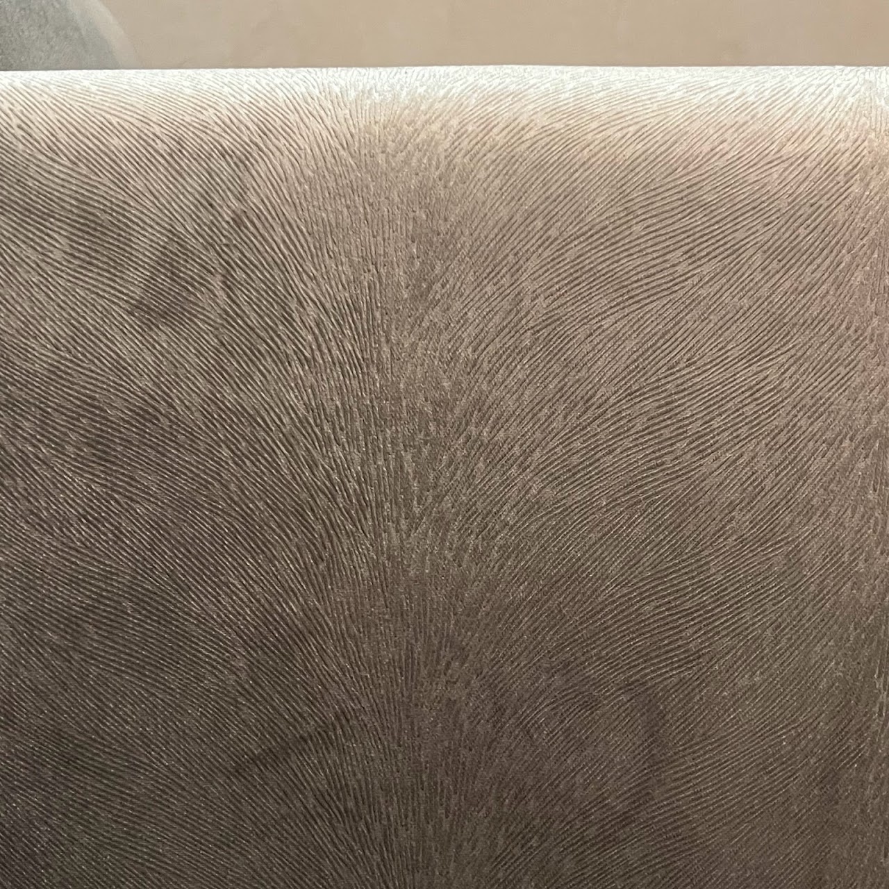 BSF Contemporary Silver Textured Velvet Armchair