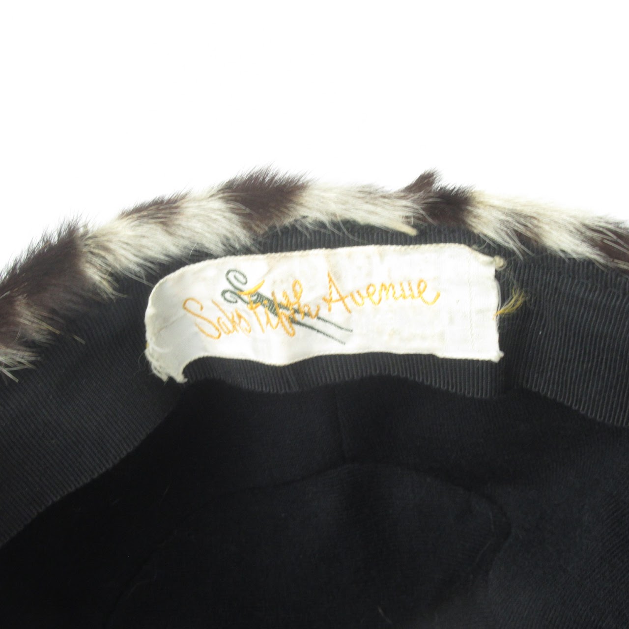 Saks Fifth Avenue Vintage Fur Pillbox Hat