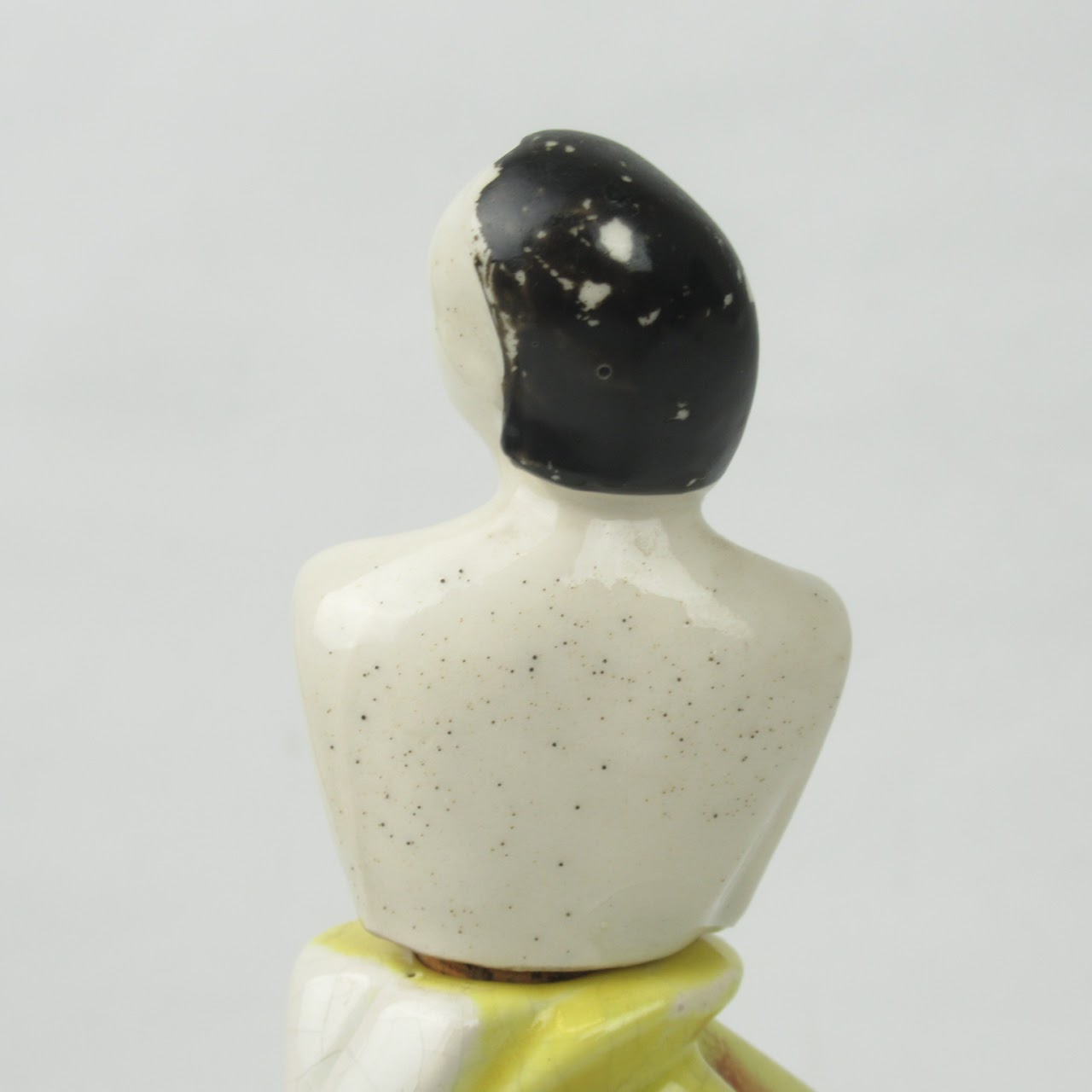 Porcelain Dancing Figure Vintage Decanter