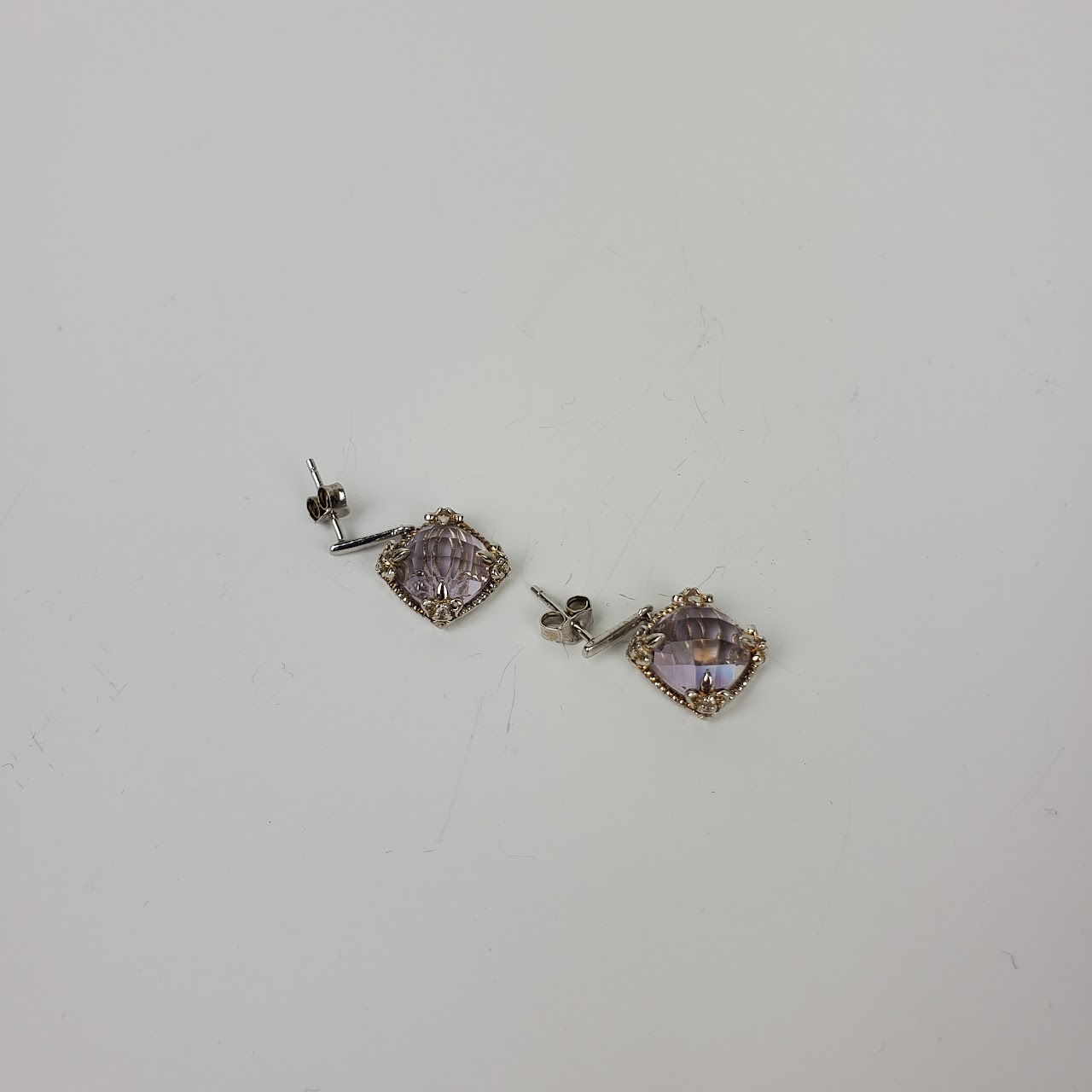 Phillip Gavriel MINT Sterling Silver Purple Stone Earrings