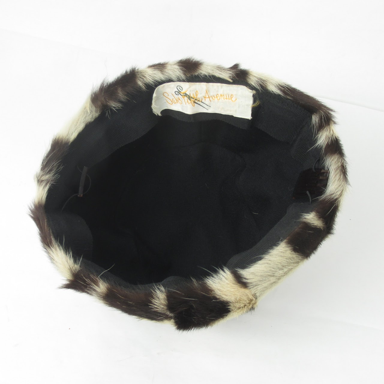 Saks Fifth Avenue Vintage Fur Pillbox Hat
