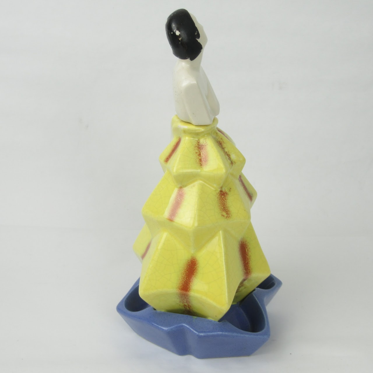 Porcelain Dancing Figure Vintage Decanter