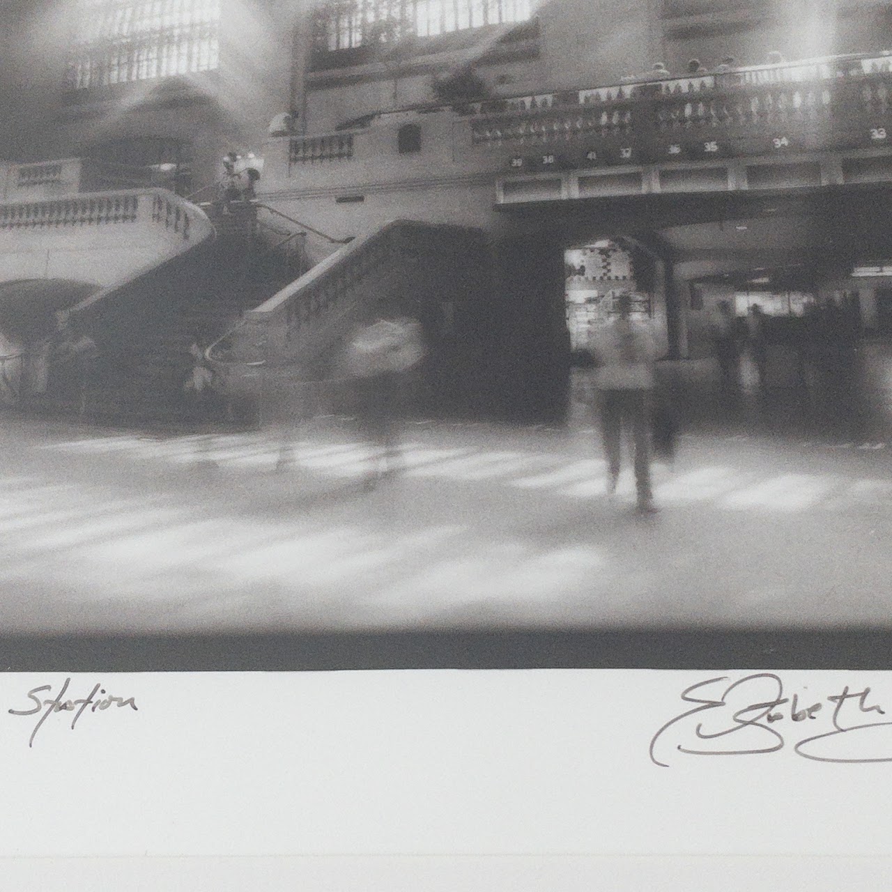 Signed Grand Central Station Black and White Photograph