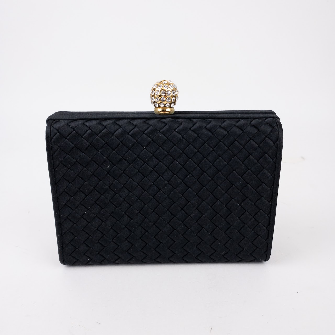 Saks Fifth Avenue Basket Weave Evening Bag