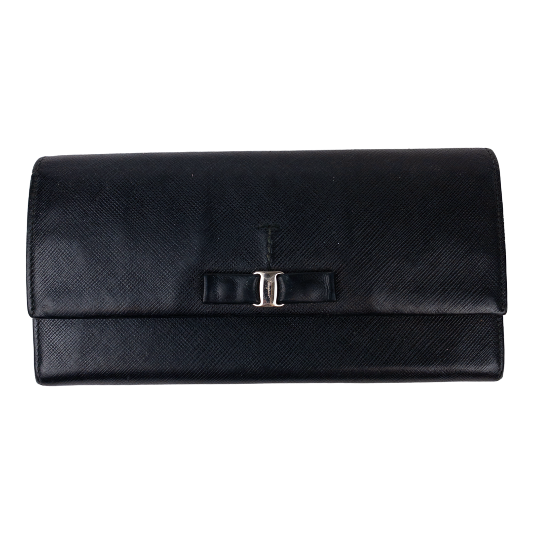 Salvatore Ferragamo Saffiano Leather Continental Wallet