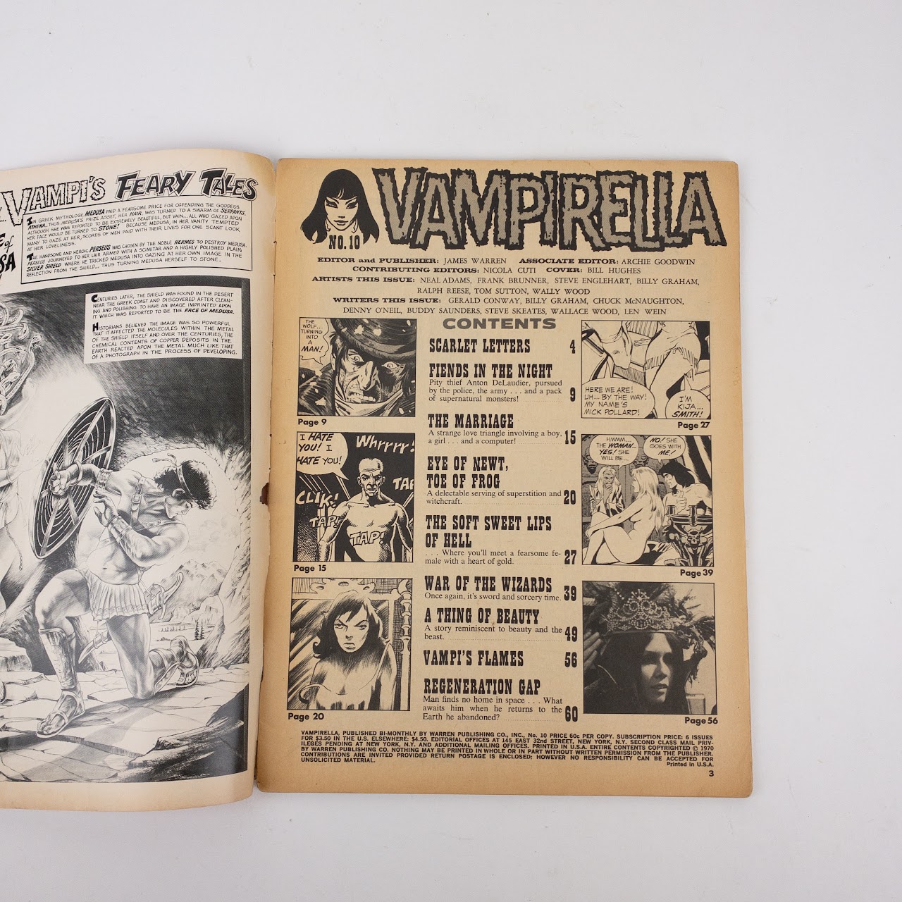 1970's Vintage Vampirella Comic Book Quartet