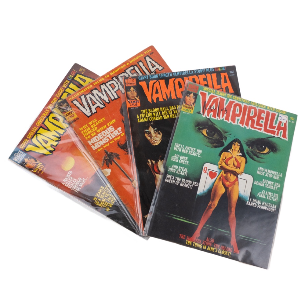 1970's Vintage Vampirella Comic Book Quartet