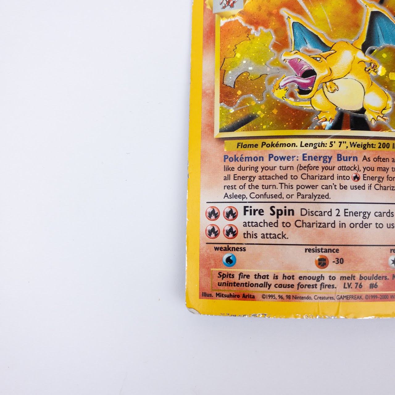 Holo Charizard Pokemon Card, Base Set 2, 04/130