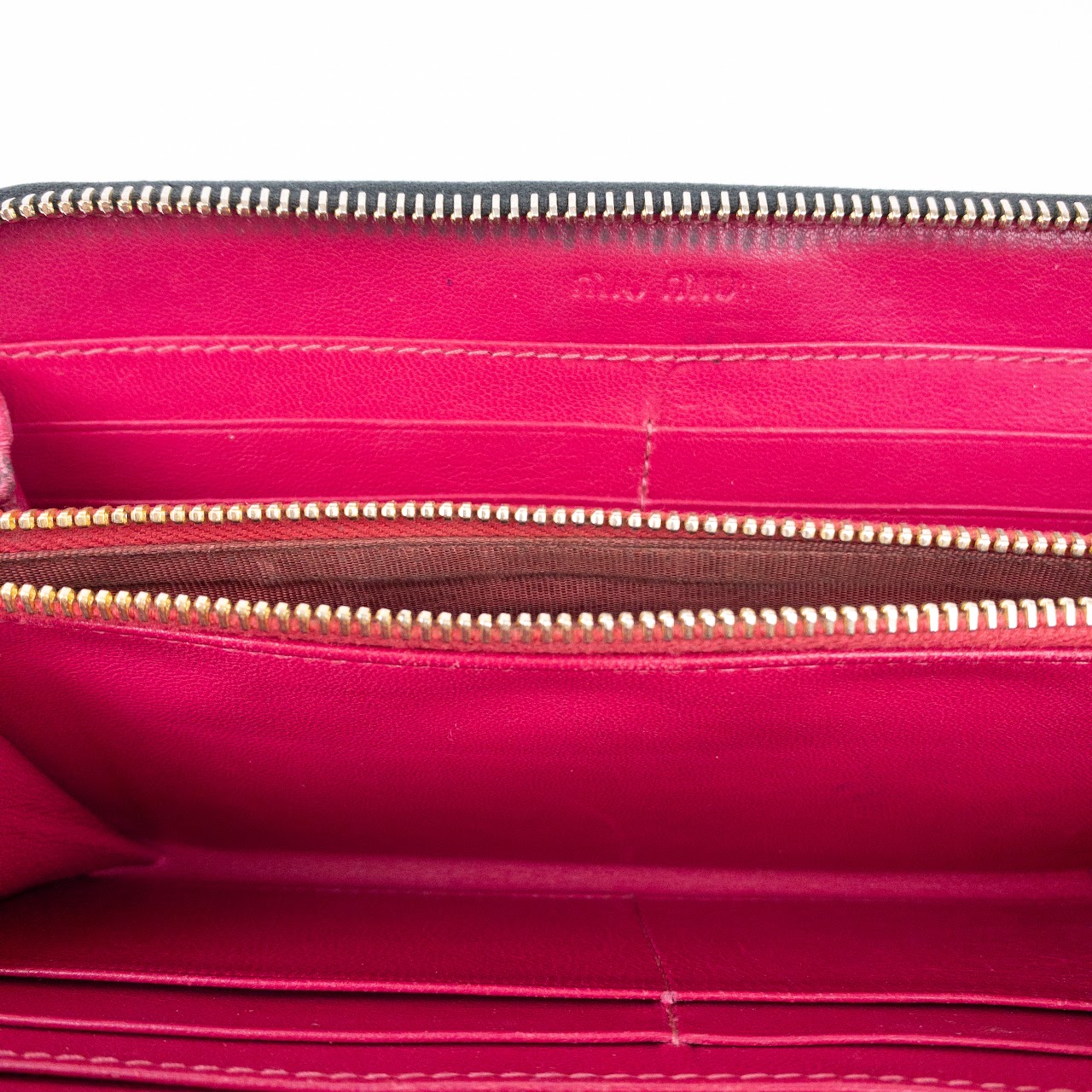 Miu Miu Patent Leather Continental Wallet