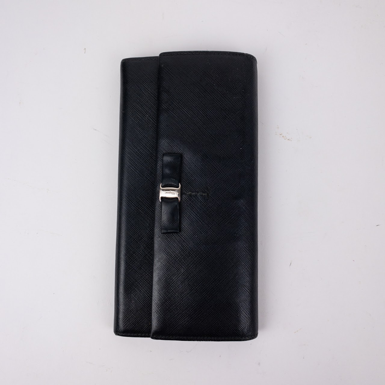 Salvatore Ferragamo Saffiano Leather Continental Wallet