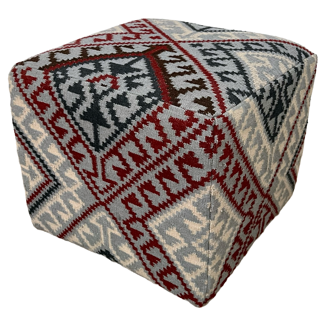 Room and Board Indira Wool Kilim Ottoman