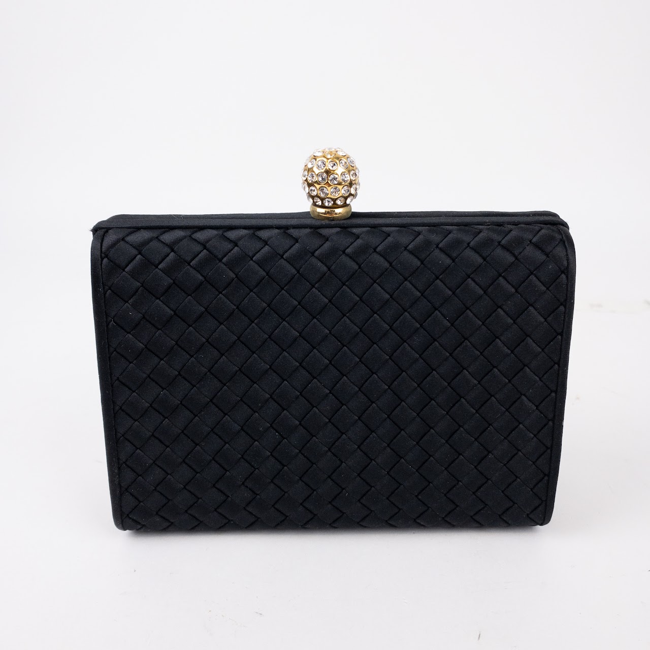 Saks Fifth Avenue Basket Weave Evening Bag